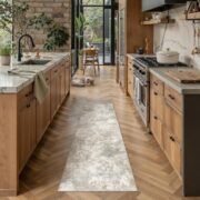 Modern Abstract Runner Rug for Hallways and Entryways - Image 2