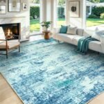 Modern Abstract Area Rug for Living Room and Bedroom