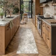 Modern Abstract Runner Rug for Hallways and Entryways